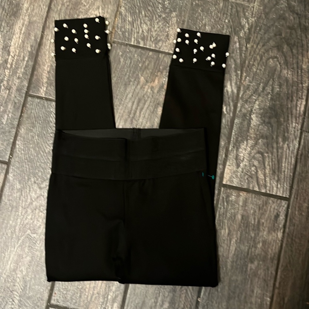 High Waisted Leggings with Pearls - Picture 3 of 6